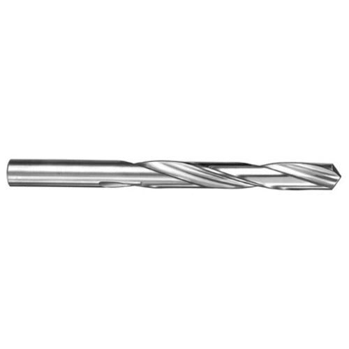 7.9 mm Dia. × 7.9 mm Shank × 75 mm Flute Length × 117 mm OAL, 5xD, 118°, TA, 2 Flute, External, Round Solid Carbide Drill