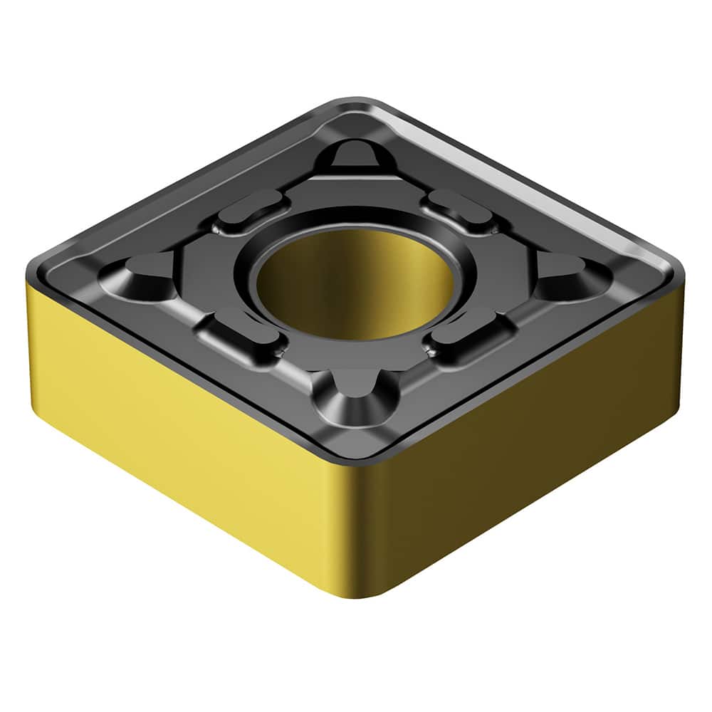 Turning Insert:  SNMG 19 06 08-PR 4415,  Solid Carbide TiCN, Al2O3 & TiN Finish,  Neutral,  0.0313″ Corner Radius,  N/A Square,  Series  SNMG-PR