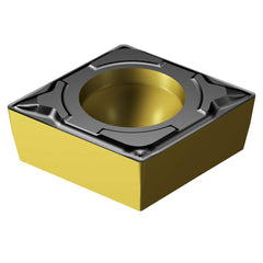 Turning Insert:  CPMT 09 T3 04-PF 4415,  Solid Carbide TiCN, Al2O3 & TiN Finish,  Neutral,  0.0156″ Corner Radius,  N/A Diamond 80 ™,  Series  CPMT-PF
