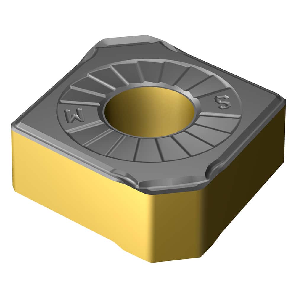 CNMX43A2-SM S205 Carbide Turning Insert Al2O3/TiN/TiCN Finish, Neutral, 1/2″ Inscribed Circle, 0.0315″ Corner Radius, 3/16″ Thick, 80° Diamond