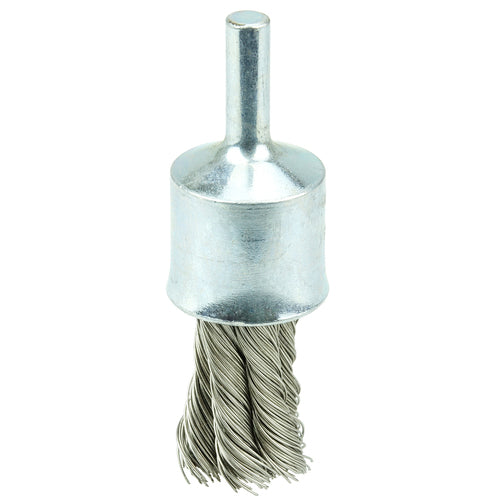 1/2″ Diameter - Knot Type Stainless End Brush - Benchmark Tooling