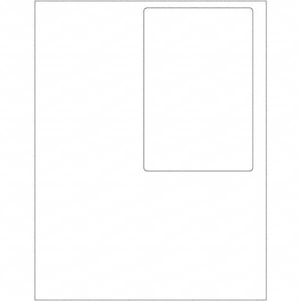 Tape Logic - Pack of (100) 4" x 6" White Paper Laser Labels - Benchmark Tooling