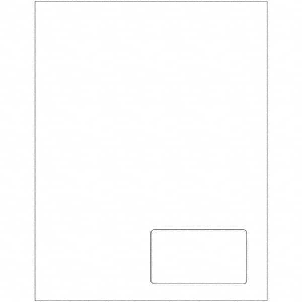 Tape Logic - Pack of (100), 1 Sheet 3-1/2" x 2" White Paper Laser Labels - Benchmark Tooling