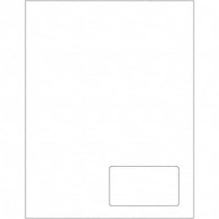 Tape Logic - Pack of (100), 1 Sheet 3-1/2" x 2" White Paper Laser Labels - Benchmark Tooling