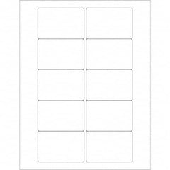 Tape Logic - Pack of (10), 100 Sheet 3" x 2" White Polyester Weatherproof Labels - Benchmark Tooling