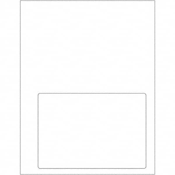 Tape Logic - Pack of (100), 1 Sheet 6-3/4" x 4-3/4" White Paper Laser Labels - Benchmark Tooling