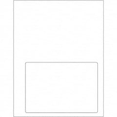 Tape Logic - Pack of (100), 1 Sheet 6-3/4" x 4-3/4" White Paper Laser Labels - Benchmark Tooling