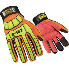 Ringers Gloves - Size XS (7) Spandex High Visibility Work Gloves - Benchmark Tooling