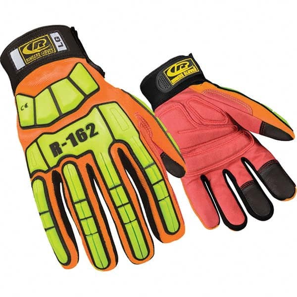 Ringers Gloves - Size XL (11) Spandex High Visibility Work Gloves - Benchmark Tooling