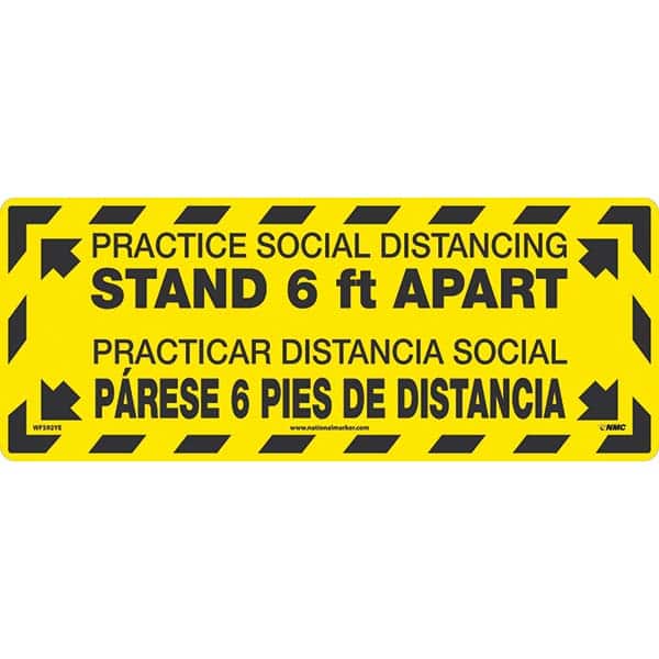 NMC - Adhesive Backed Floor Signs Message Type: COVID-19 Graphic Type: None - Benchmark Tooling