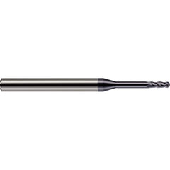 Harvey Tool - Ball End Mills; Mill Diameter (Inch): 1/4 ; Mill Diameter (Decimal Inch): 0.2500 ; Number of Flutes: 4 ; Length of Cut (Inch): 3/4 ; Length of Cut (Decimal Inch): 0.7500 ; Material: Solid Carbide - Exact Industrial Supply