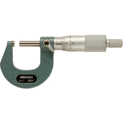 0-1″ Measuring Range-0.0001″ Graduation - Ratchet Thimble - Carbide Face - Outside Micrometer - Benchmark Tooling