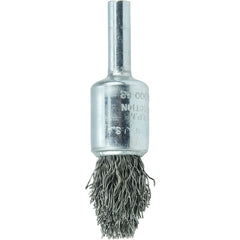 1/2″ Controlled Flare Crimped Wire End Brush, .014″ Steel Fill - Benchmark Tooling