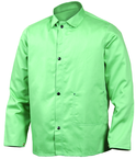 2X-Large - Green Flame Retardant 9 oz Cotton Jackets -- Jackets are 30" long - Benchmark Tooling