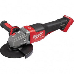 Milwaukee Tool - 4-1/2 - 6" Wheel Diam, 9,000 RPM, Cordless Angle & Disc Grinder - 5/8-11 Spindle, 18 Volts, Side Exhaust - Benchmark Tooling