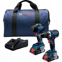 Bosch - Cordless Tool Combination Kits Voltage: 18 Tools: Impact Driver; Drill/Driver - Benchmark Tooling