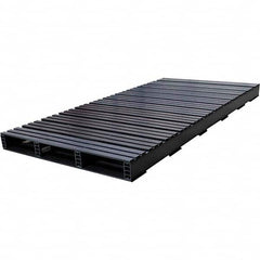 Custom Built Plastic Pallets - 39" Long x 80" & Wide x 4-1/2" High Plastic Pallet - 1,500 Lb Static Capacity, 500 Lb Dynamic Capacity, Black - Benchmark Tooling