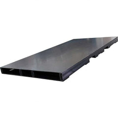 Custom Built Plastic Pallets - 96" Long x 48" & Wide x 4.4" High Plastic Pallet - 1,500 Lb Static Capacity, 500 Lb Dynamic Capacity, Black - Benchmark Tooling