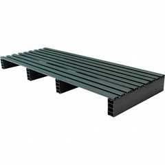 Custom Built Plastic Pallets - 18" Long x 48" & Wide x 4" High Plastic Pallet - 1,000 Lb Static Capacity, 250 Lb Dynamic Capacity, Black - Benchmark Tooling