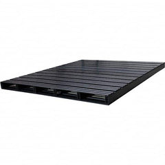 Custom Built Plastic Pallets - 72" Long x 83" & Wide x 4-1/2" High Plastic Pallet - 1,500 Lb Static Capacity, 500 Lb Dynamic Capacity, Black - Benchmark Tooling