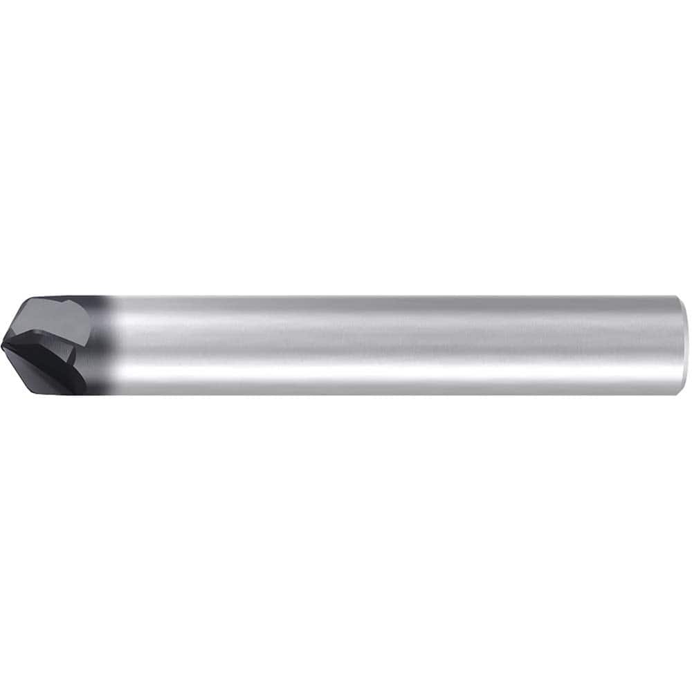 Emuge - Barrel Cutter End Mills; End Type: Circle Segment Taper-Form B ; Material: Solid Carbide ; Taper Angle Per Side: 70.00 ; Small End Diameter (mm): 2.00 ; Shank Diameter (mm): 10.0000 ; Length of Cut (mm): 6.0000 - Exact Industrial Supply