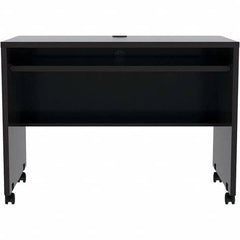 Mobile Workstation Mobile Work Center: 23-5/8″ OAD, 1 Drawer, 1 Shelf Laminate Body