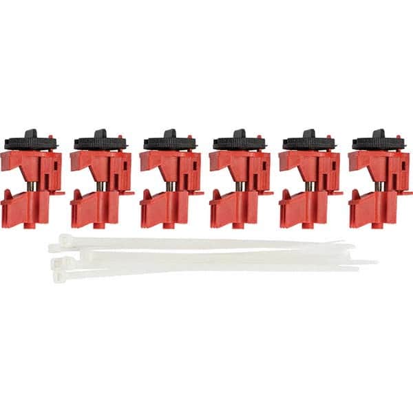 Brady - Pack of 6 Multi-Pole Circuit Breaker Lockouts - Benchmark Tooling