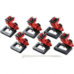 Brady - Pack of 6 Universal Circuit Breaker Lockouts - Benchmark Tooling