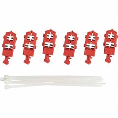 Brady - Pack of 6 Single-Pole Circuit Breaker Lockouts - Benchmark Tooling