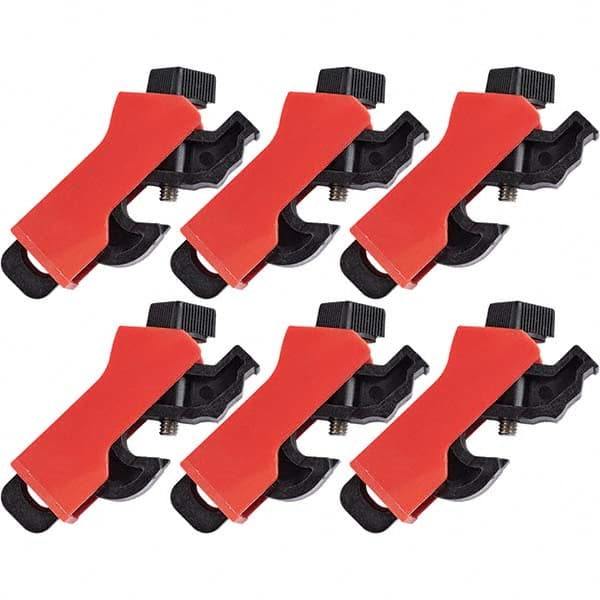 Brady - Pack of 6 Universal Miniature Circuit Breaker Lockouts - Benchmark Tooling