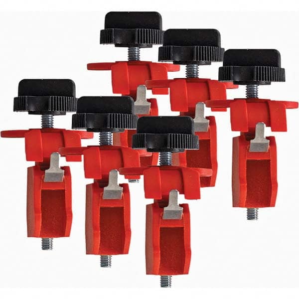 Brady - Pack of 6 Universal Miniature Circuit Breaker Lockouts - Benchmark Tooling