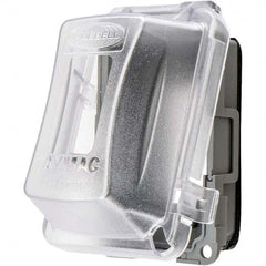 Hubbell Wiring Device-Kellems - Weatherproof Box Covers Cover Shape: Rectangle Number of Holes in Outlet: 1 - Benchmark Tooling