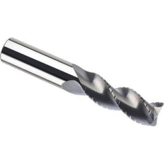 SGS - 1" Diam 3 Flute Solid Carbide 0.09" Corner Radius End Mill - Exact Industrial Supply