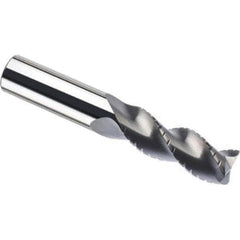 SGS - 25mm, 1.693" LOC, 0.984" Shank Diam, 4.252" OAL, 3 Flute, Solid Carbide Square End Mill - Benchmark Tooling