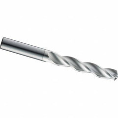 SGS - 3.4mm 124° Spiral Flute Solid Carbide Screw Machine Drill Bit - Benchmark Tooling