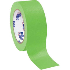 Tape Logic - Pack of (12), 60 Yd Rolls 2" Light Green Crepe Paper Masking Tape - Benchmark Tooling