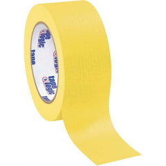 Tape Logic - Pack of (12), 60 Yd Rolls 2" Yellow Crepe Paper Masking Tape - Benchmark Tooling