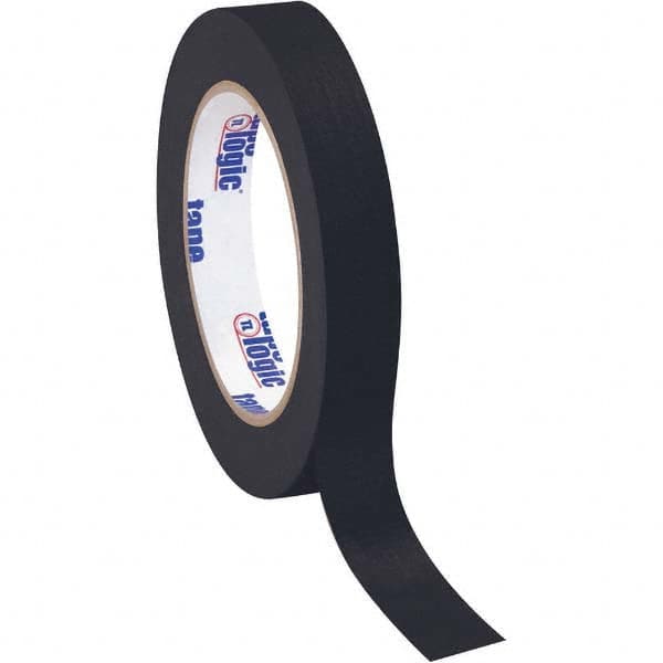 Tape Logic - Pack of (12), 60 Yd Rolls 3/4" Black Crepe Paper Masking Tape - Benchmark Tooling