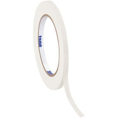 Tape Logic - Pack of (12), 60 Yd Rolls 1/4" White Crepe Paper Masking Tape - Benchmark Tooling