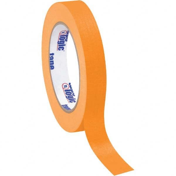 Tape Logic - Pack of (12), 60 Yd Rolls 3/4" Orange Crepe Paper Masking Tape - Benchmark Tooling