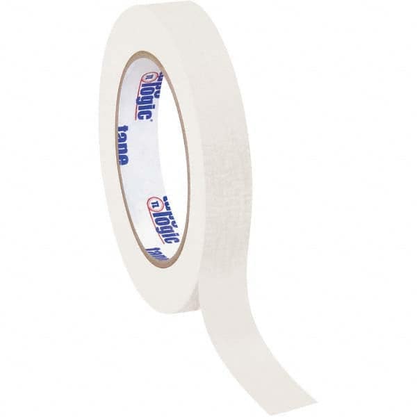 Tape Logic - Pack of (12), 60 Yd Rolls 3/4" White Crepe Paper Masking Tape - Benchmark Tooling