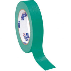 Tape Logic - Pack of (12), 60 Yd Rolls 1" Dark Green Crepe Paper Masking Tape - Benchmark Tooling