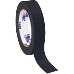 Tape Logic - Pack of (12), 60 Yd Rolls 1" Black Crepe Paper Masking Tape - Benchmark Tooling