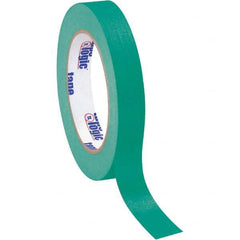 Tape Logic - Pack of (12), 60 Yd Rolls 3/4" Dark Green Crepe Paper Masking Tape - Benchmark Tooling