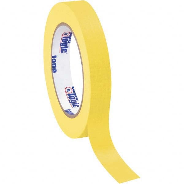 Tape Logic - Pack of (12), 60 Yd Rolls 3/4" Yellow Crepe Paper Masking Tape - Benchmark Tooling