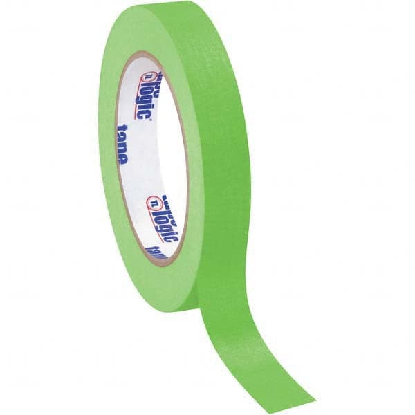 Tape Logic - Pack of (12), 60 Yd Rolls 3/4" Light Green Crepe Paper Masking Tape - Benchmark Tooling