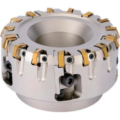 Kyocera - Indexable Square-Shoulder Face Mills Cutting Diameter (mm): 80.00 Arbor Hole Diameter (mm): 27.00 - Benchmark Tooling