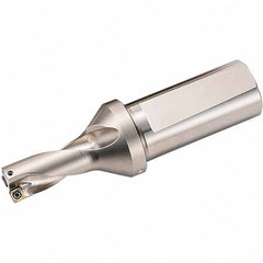 Kyocera - 2.5984" Max Drill Depth, 2xD, 1.2992" Diam, Indexable Insert Drill - Benchmark Tooling