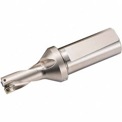 Kyocera - 1" Max Drill Depth, 2xD, 1/2" Diam, Indexable Insert Drill - Benchmark Tooling
