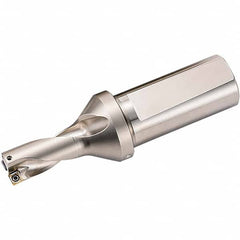 Kyocera - 3" Max Drill Depth, 2xD, 1-1/2" Diam, Indexable Insert Drill - Benchmark Tooling